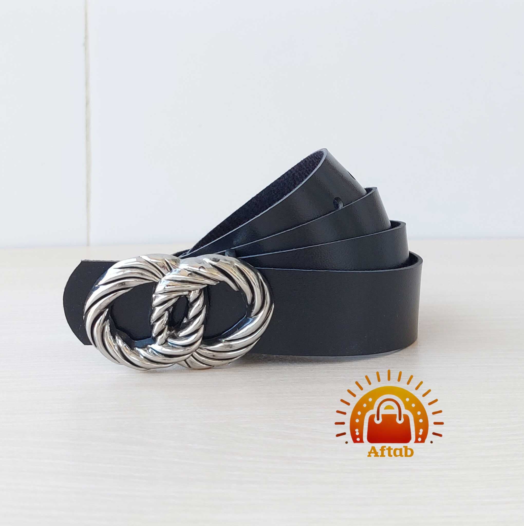 کمربند زنانه دخترانه سگک بافتی عرض 3cm — تصویر ۲