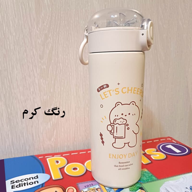 فلاسک مدل فانتزی استیل کد 01 گنجایش 0.4 لیتر — تصویر ۷