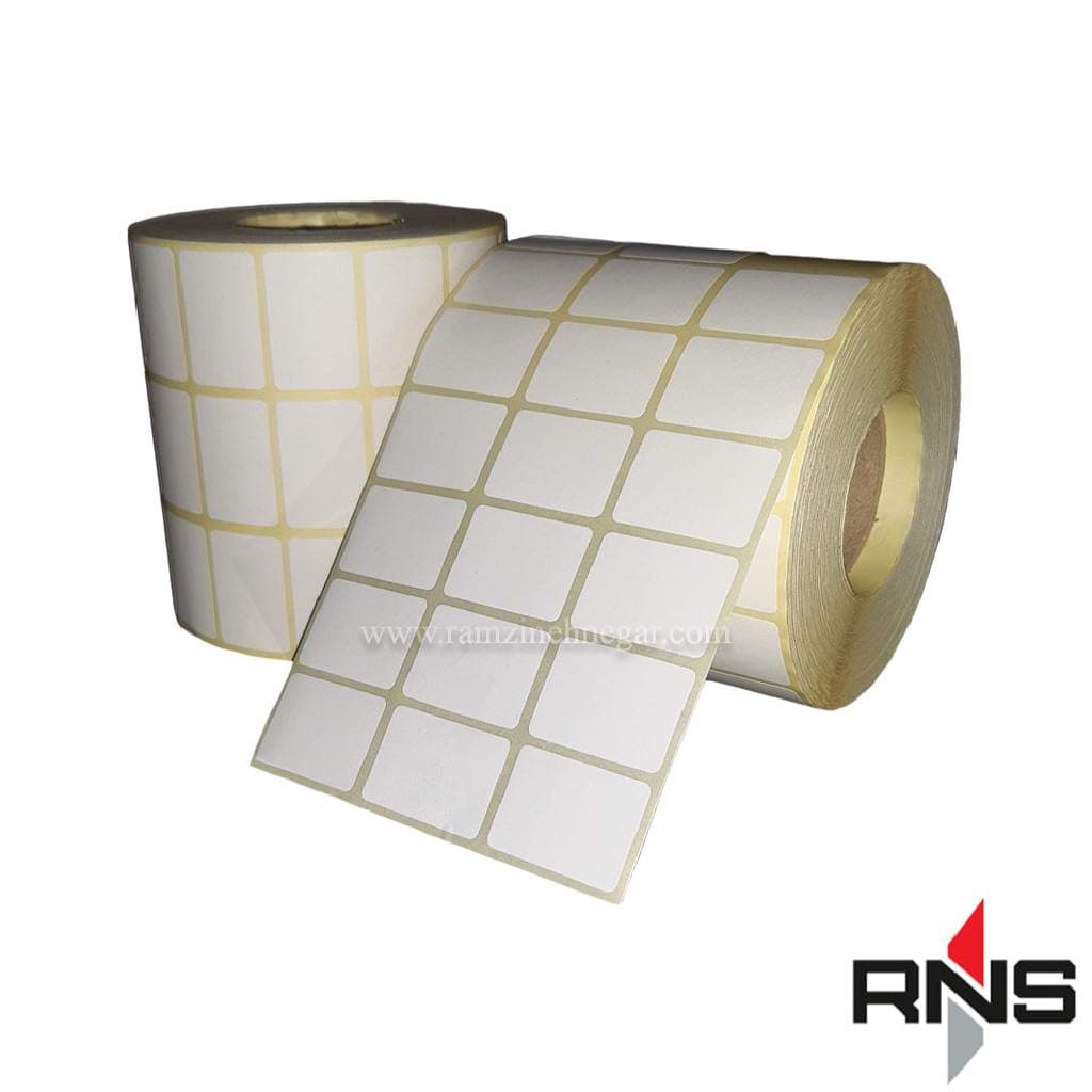 لیبل کاغذی 31×21 میلیمتر سه ردیف 6000 عددی — تصویر ۲