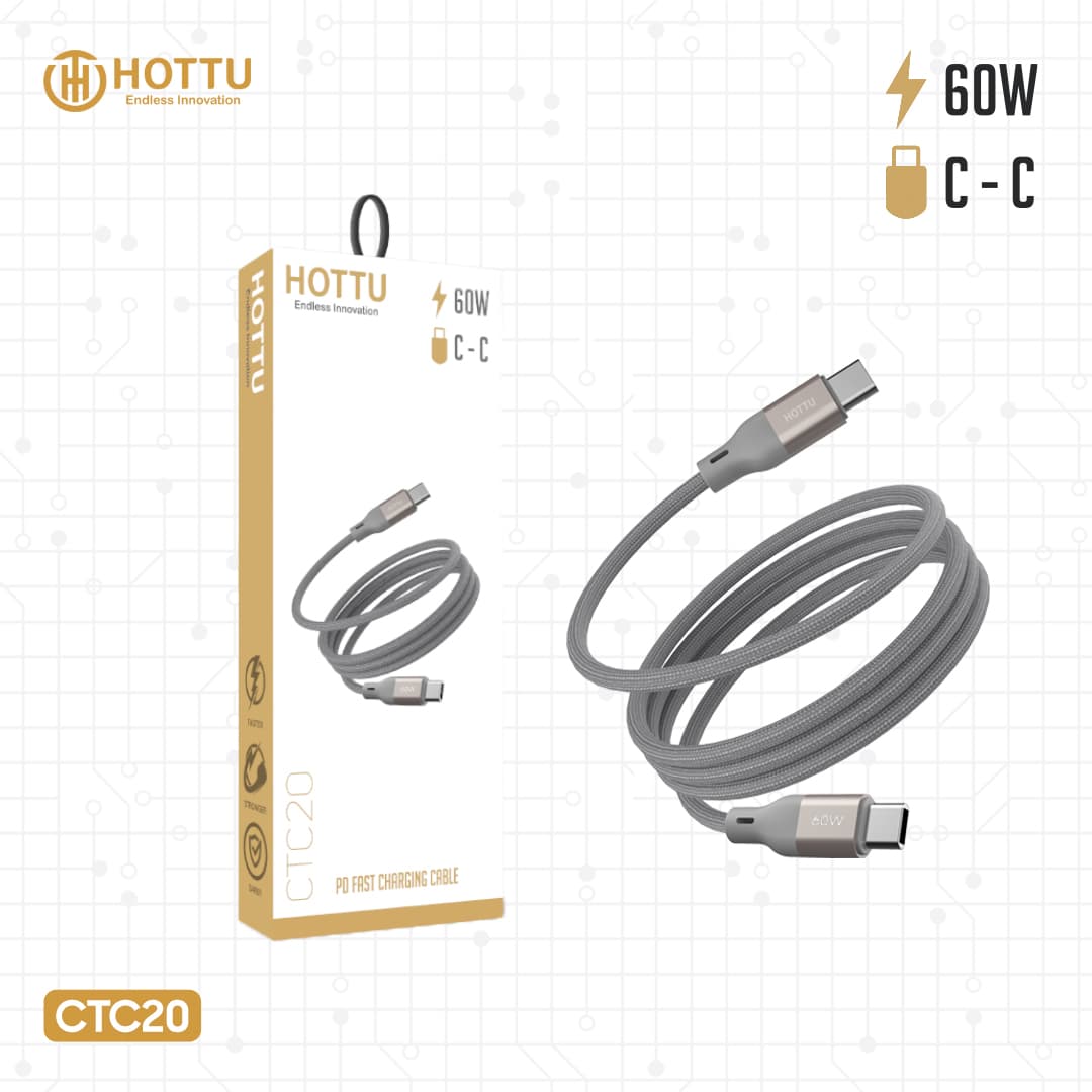 کابل شارژ هوتو مدل CTC20 طول 1 متر — تصویر ۸