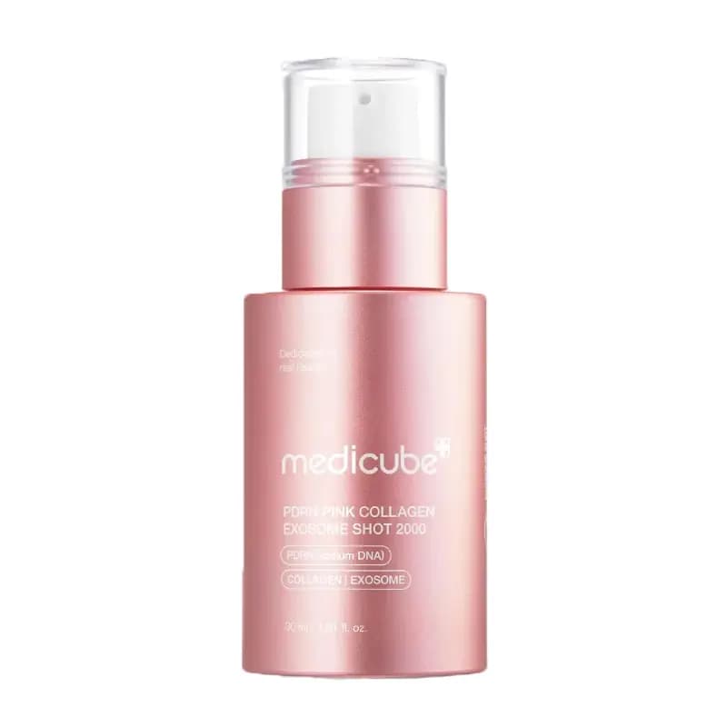 شات پپتید و کلاژن صورتی مدی کیوب MEDICUBE PDRN PINK COLLAGEN EXOSOME SHOT 2000