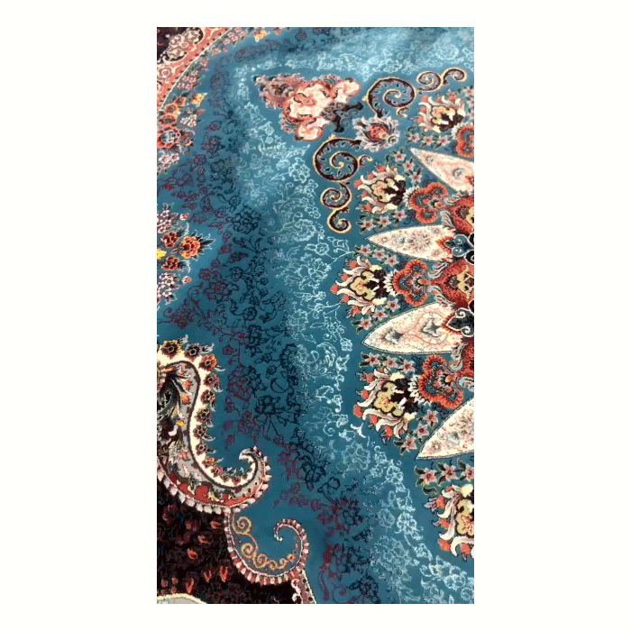 فرش سیرنگ ۷۰۰ شانه آبی — تصویر ۲
