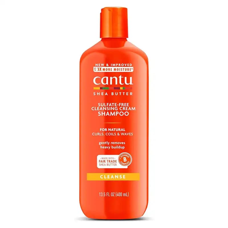 شامپو شی باتر موهای فر و مجعد کنتو CANTU CLEANSING SHAMPOO حجم ۴۰۰ میل — تصویر ۲
