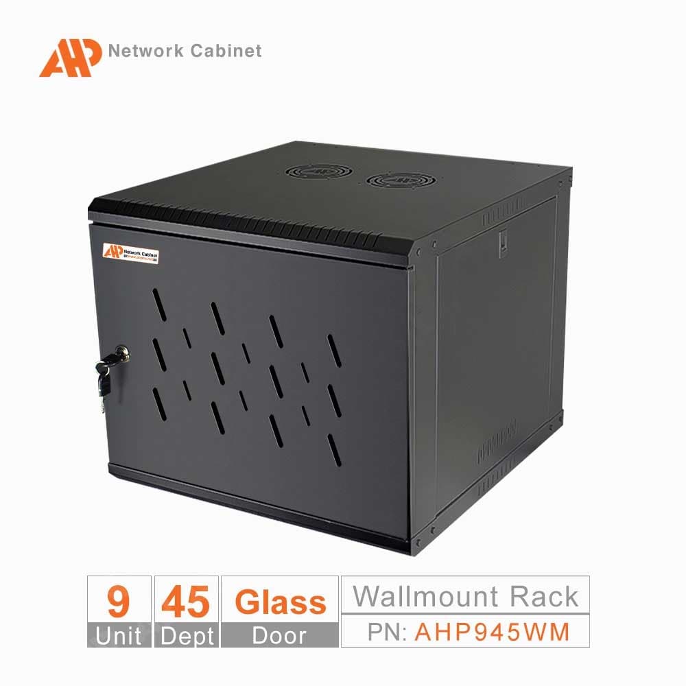 رک دیواری 9 یونیت 45D درب فلزی AHP945WM — تصویر ۲