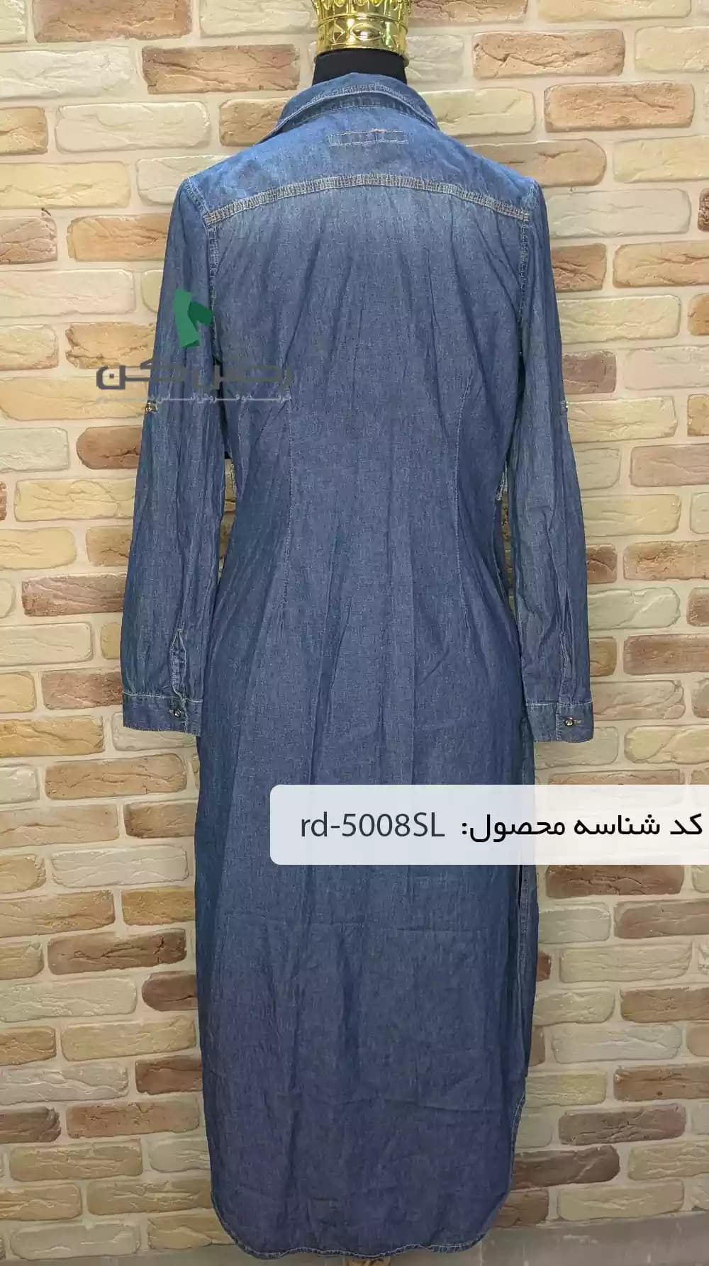 مانتو بلند طرح جین زنانه دست دوم — تصویر ۲
