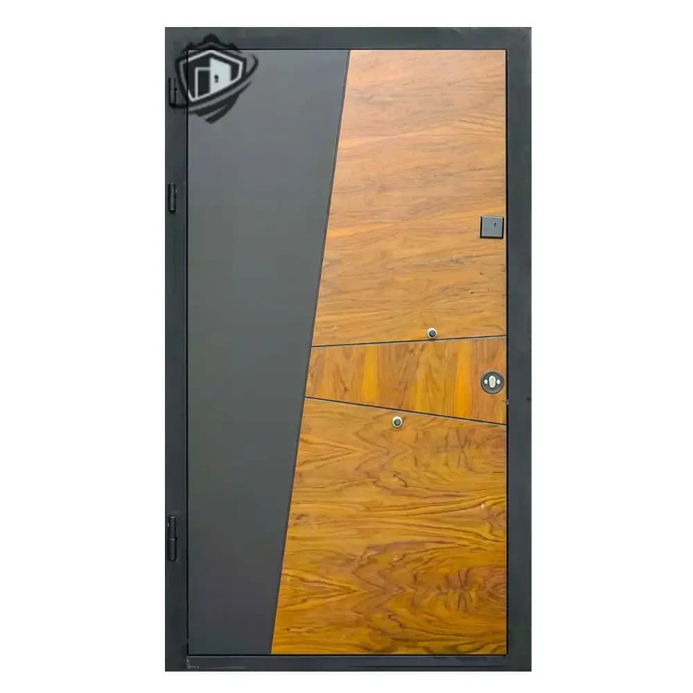 درب ضدسرقت مدرن مدل نیکا|روکش ترکیبی رنگ پوششی و گردو — تصویر ۴