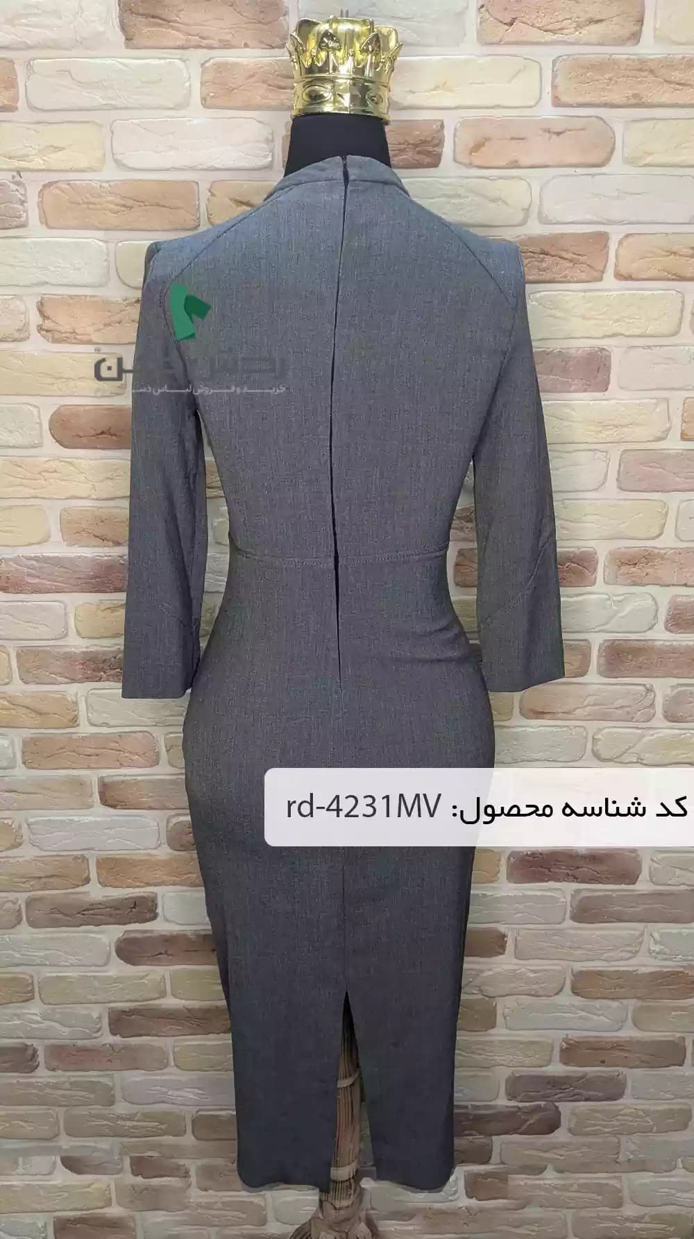 پیراهن مهمانی پشت زیپ Zara زنانه دست دوم — تصویر ۲