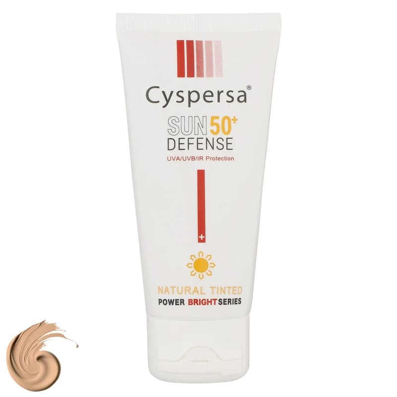 کرم ضدآفتاب رنگی سیسپرسا SPF50 مدل power bright NT ‌مناسب انواع پوست، حجم 50 میلی‌لیتر — تصویر ۹