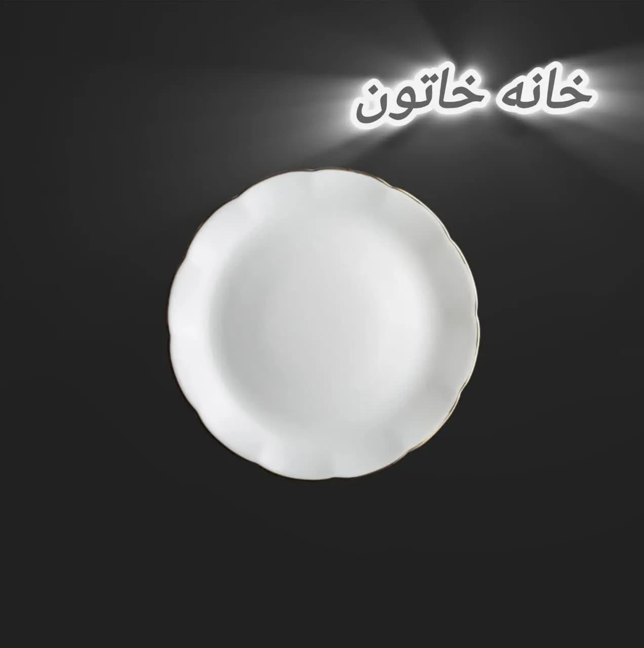 سرویس ۲۹ پارچه آرکوپال نیلوفری لب طلا برند دینو — تصویر ۸