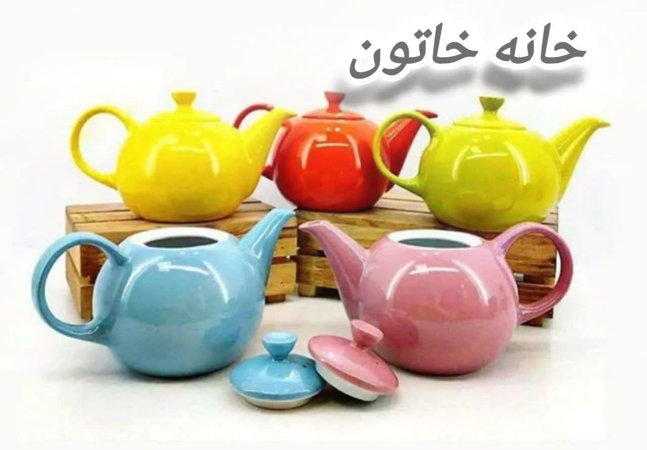 قوری رنگی چینی مقصود — تصویر ۵