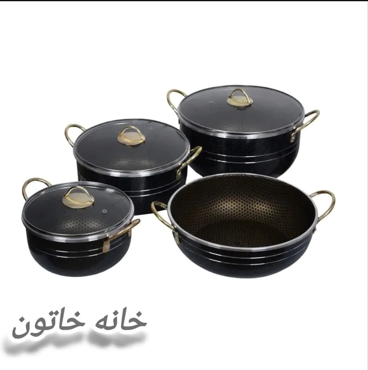 سرویس قابلمه و ماهیتابه 7 پارچه دانشجویی برند هلنا — تصویر ۴