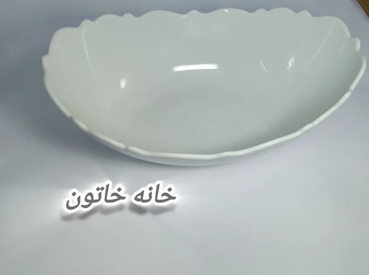 کاسه کشکول جنس چینی مدل موج برند لمون — تصویر ۵