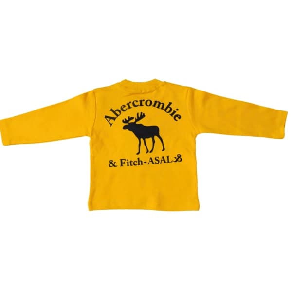 پیراهن و شلوار بچگانه اسپرت زرد Abercrombie مدل گوزن سایز 35 و 40 — تصویر ۱۲