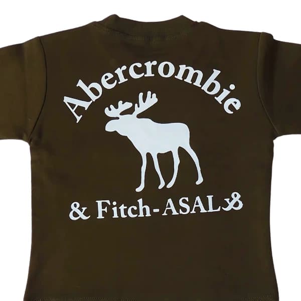 پیراهن و شلوار ست بچگانه پسرانه سبز تیره مارک Abercrombie — تصویر ۵