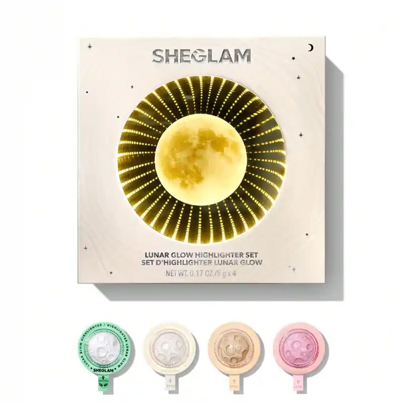 پک ۴ عددی هایلایتر فضایی شیگلم مدل LUNAR GLOW HIGHLIGHTER SET — تصویر ۳