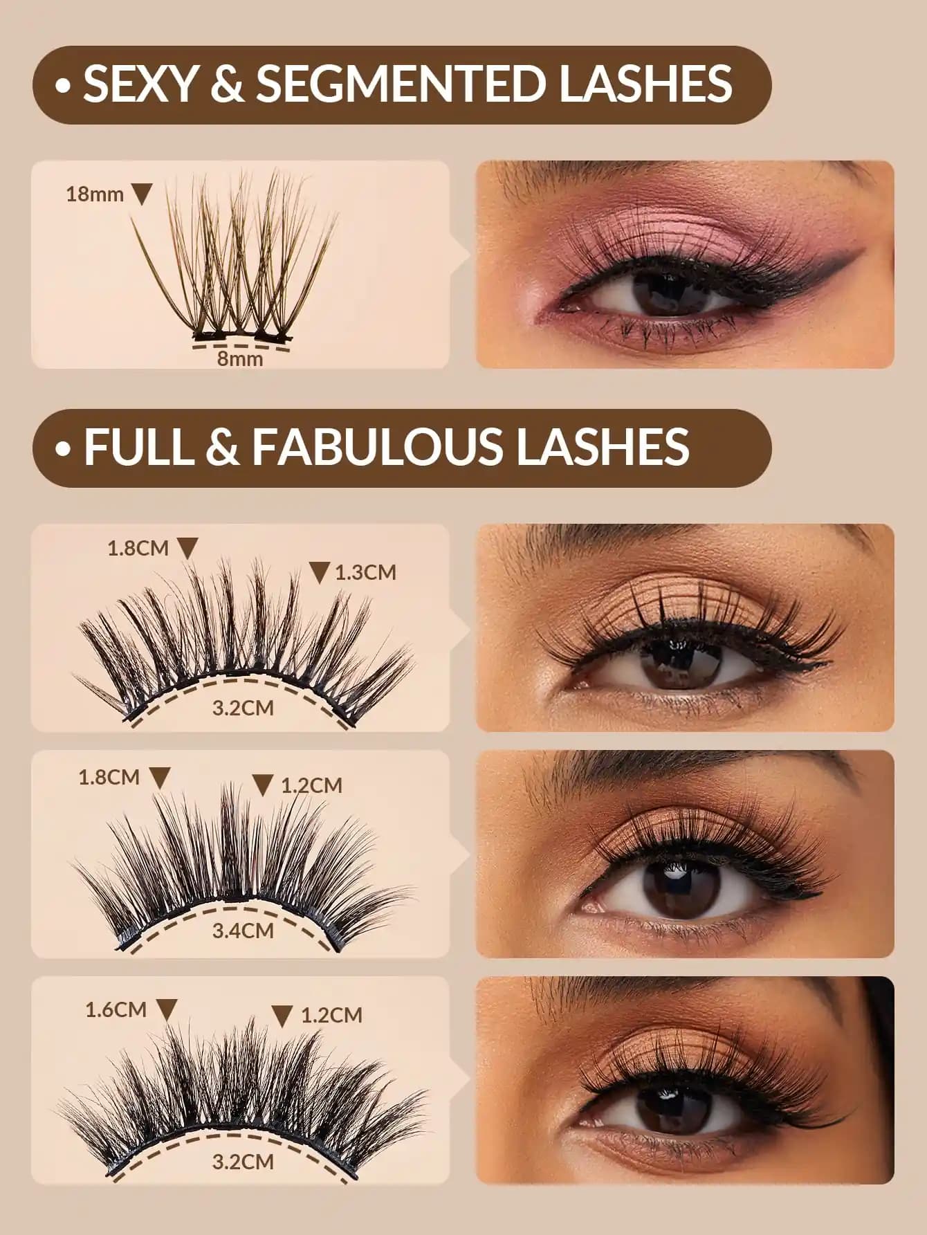 ست مژه مگنتی پنس و خط چشم شیگلم مدل MAGNETIZING LASHES – LINER SET — تصویر ۳