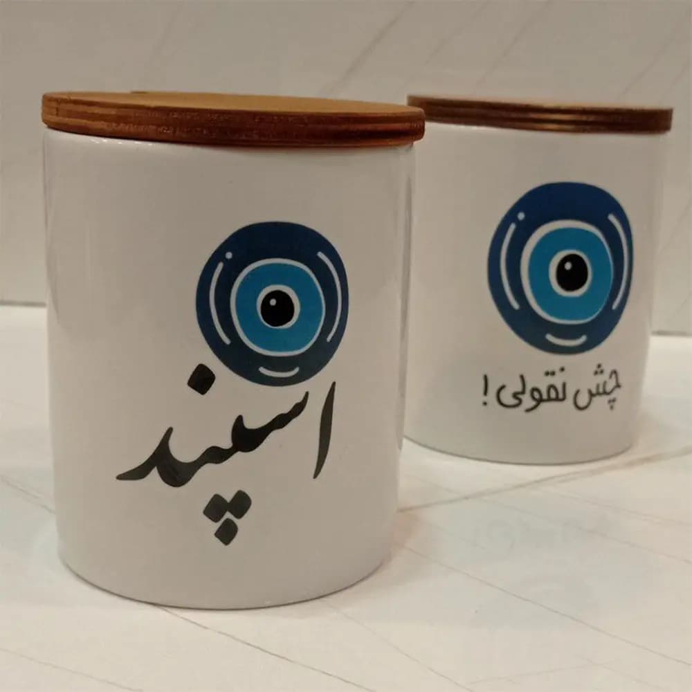 جای اسپند در دو طرح سرامیکی در چوبی — تصویر ۲