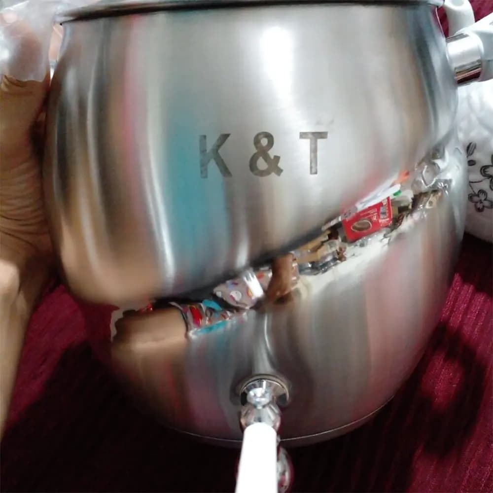 کتری قوری استیل 5 لیتری برند K&T — تصویر ۱۲