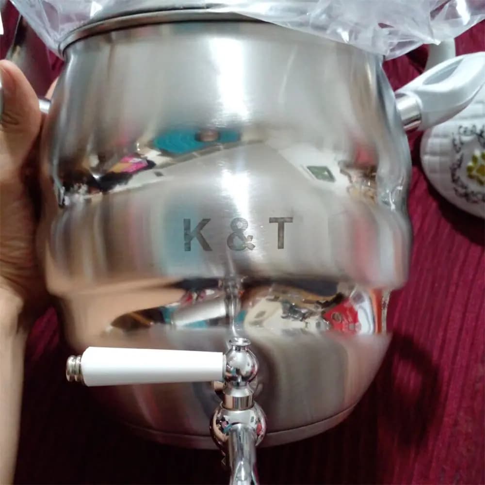 کتری قوری استیل 5 لیتری برند K&T — تصویر ۵