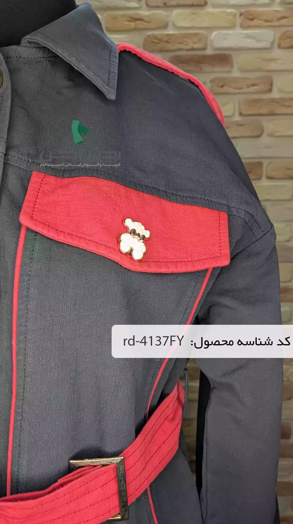 کت پاییزه مزون دوز زنانه دست دوم — تصویر ۶