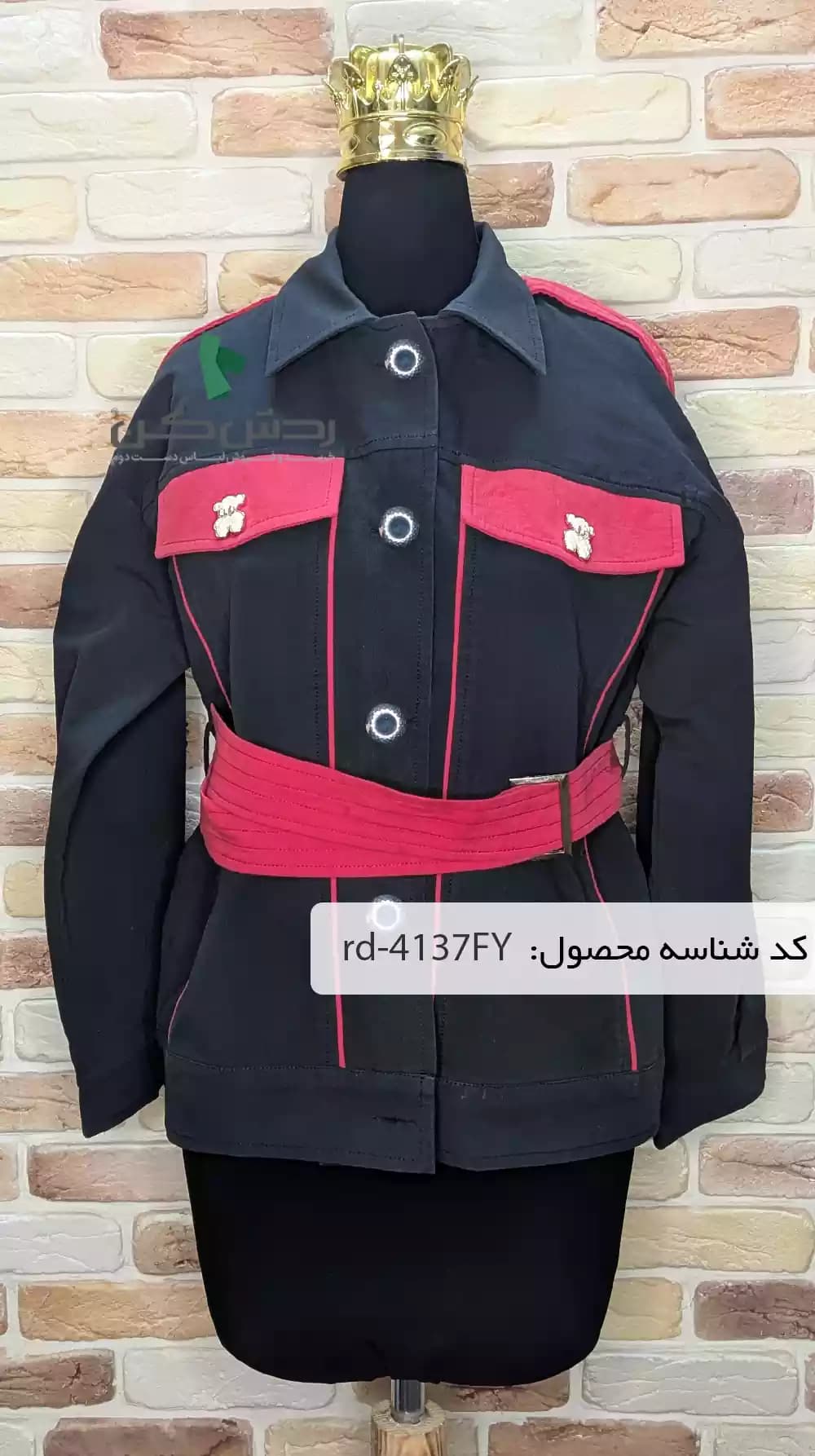 کت پاییزه مزون دوز زنانه دست دوم — تصویر ۴