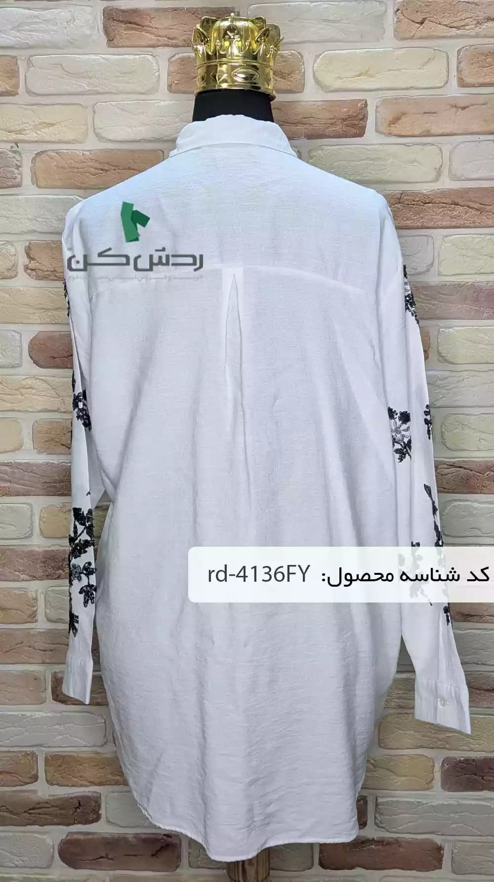 شومیز مجلسی Mia Noura زنانه دست دوم — تصویر ۶