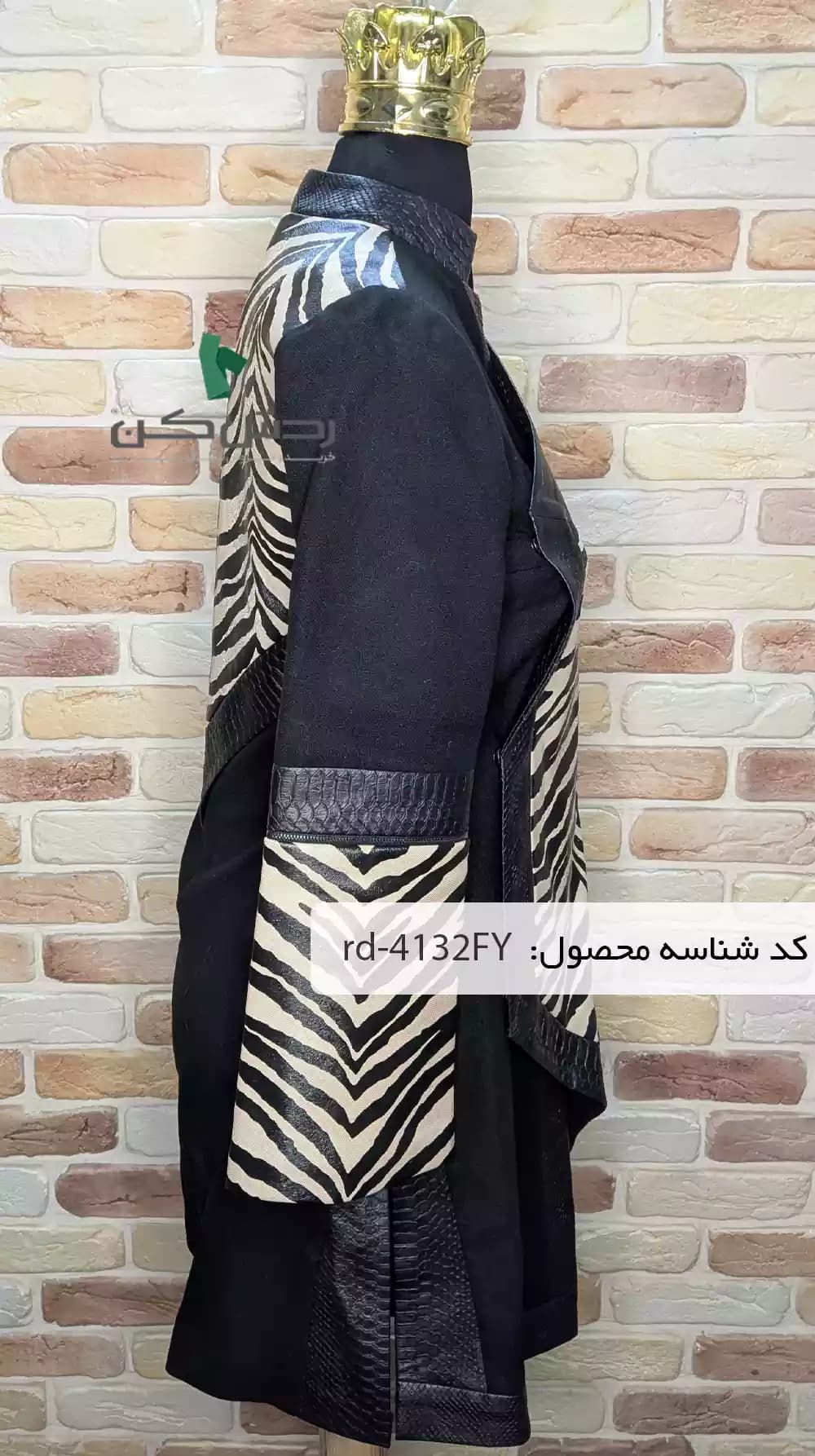 پالتو مجلسی مزونی زنانه دست دوم — تصویر ۵