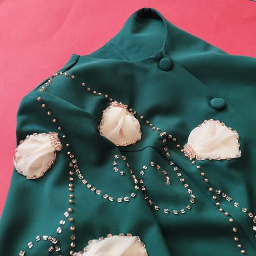 مانتو تک دخترانه و زنانه طرح گل — تصویر ۳