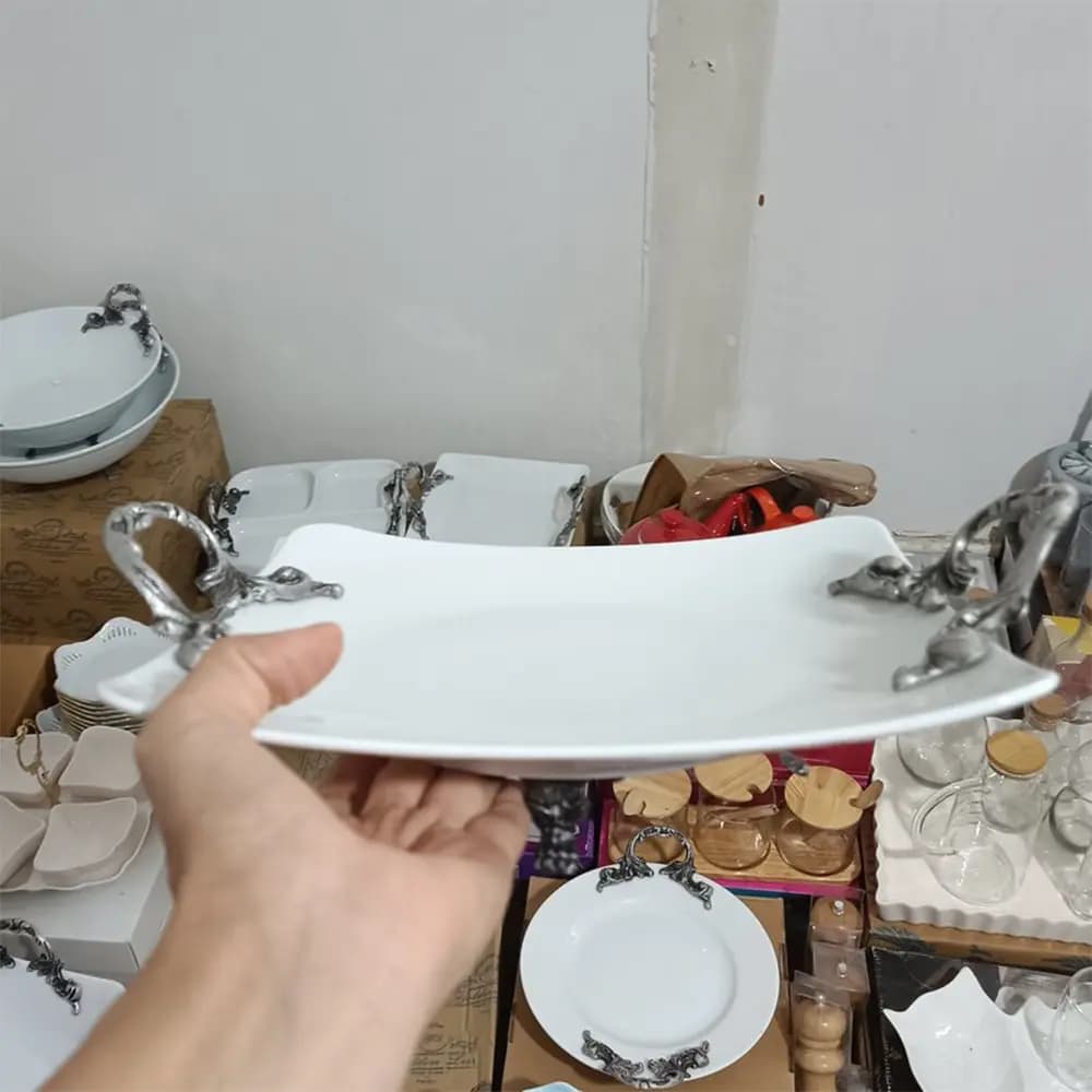 شیرینی خوری دسته و پایه پیوتر — تصویر ۲