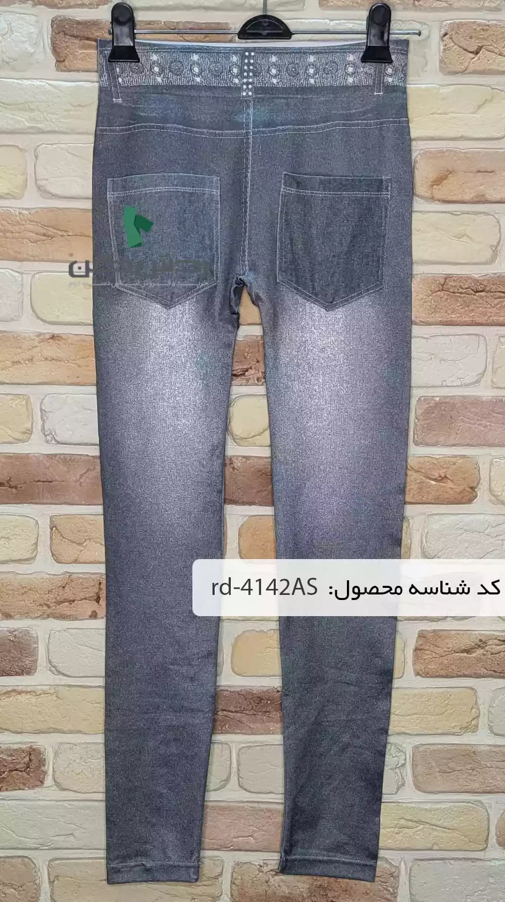 لگ طوسی طرح جین زنانه دست دوم — تصویر ۲
