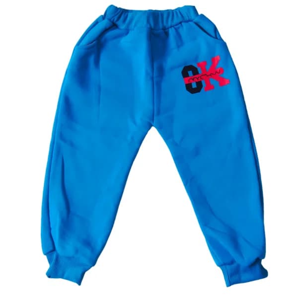 ست هودی و شلوار اسپرت بچگانه تو کرک آبی — تصویر ۵