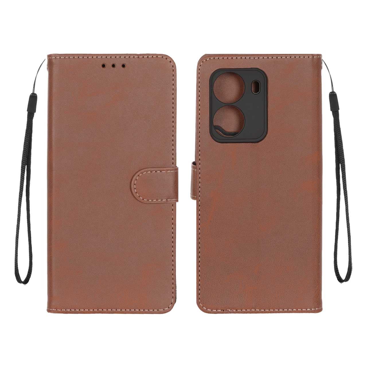 کیف چرمی کلاسوری جا کارتی موبایل مگنتی مدل شیائومی Xiaomi Poco X7 Pro-کد5493 — تصویر ۱۲