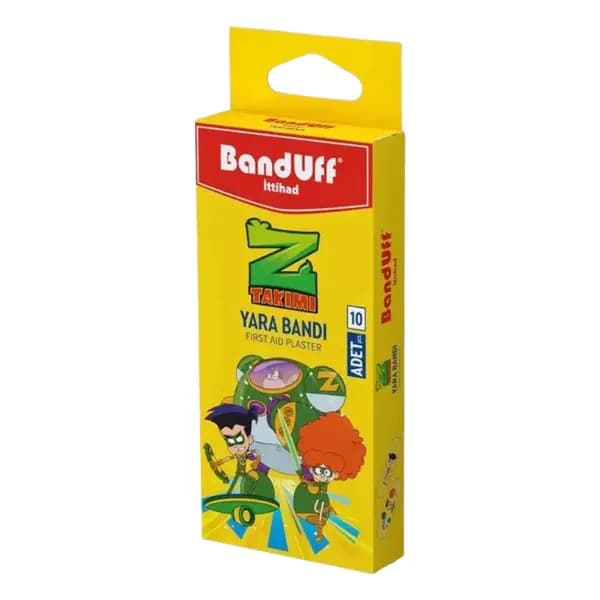 چسب زخم کودک بندوف طرح Z Takimi بسته 10 عددی ضد آب