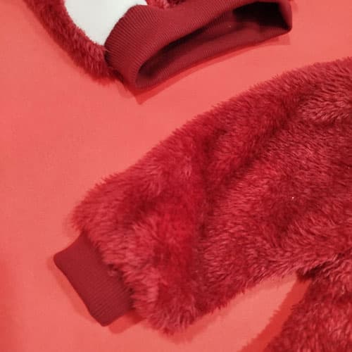 لباس و شلوار نوزادی طرح تدی خرسی دولایه — تصویر ۸