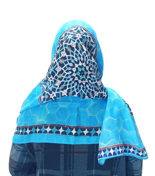 شال سنتی یزد طرح شمسه مسجد جامع کبیر یزد — تصویر ۲