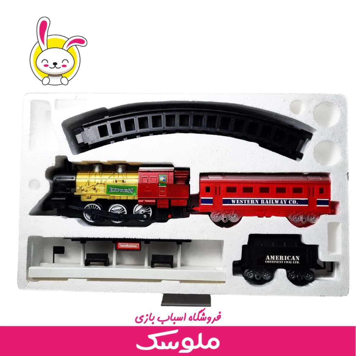 اسباب بازی قطار کلاسیک با ایستگاه — تصویر ۳