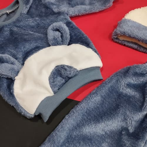 ست کلاه و لباس و شلوار نوزادی طرح تدی خرسی — تصویر ۱۰