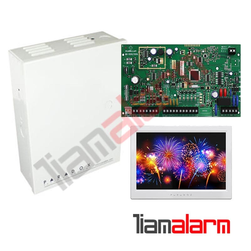 کنترل پنل دزدگیر 192 زون پارادوکس مدل EVOHD + کیپد TM70 + جعبه پاور دار فلزی — تصویر ۲