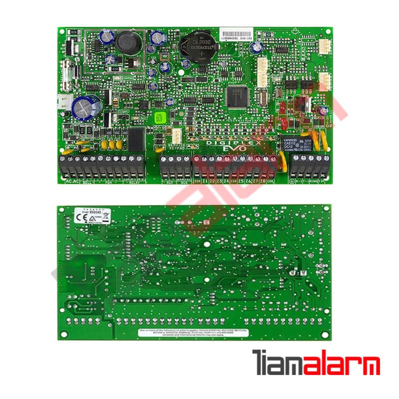 کنترل پنل دزدگیر 192 زون پارادوکس مدل EVO192 + کیپد TM70 + جعبه فلزی بزرگ — تصویر ۲