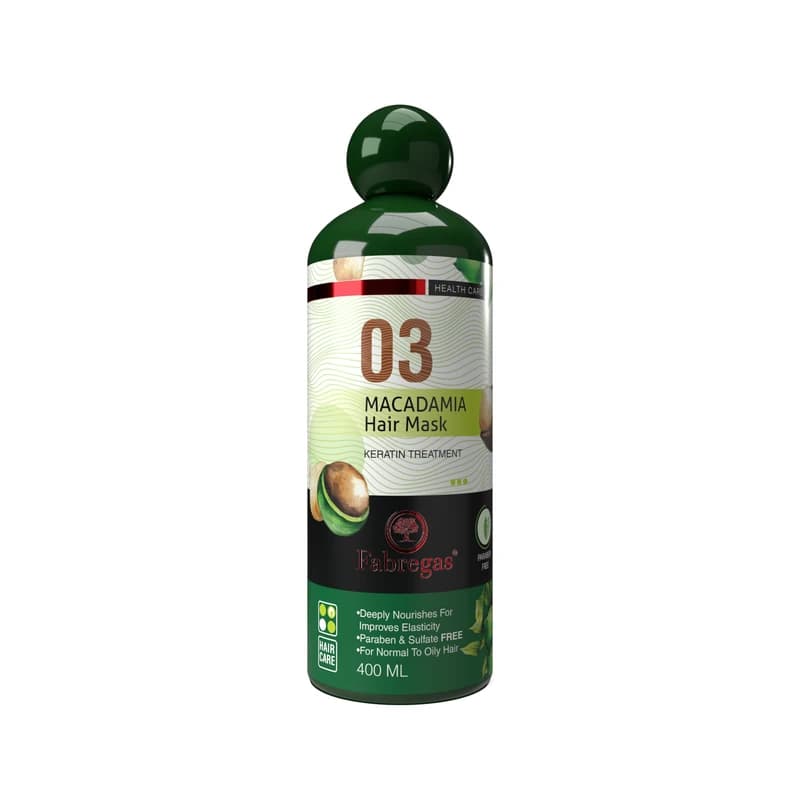 ماسک مو فابریگاس مدل روغن ماکادمیا حجم 400 میلی لیتر — تصویر ۳