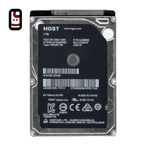 هارد استوک HGST ظرفیت 1 ترابایت