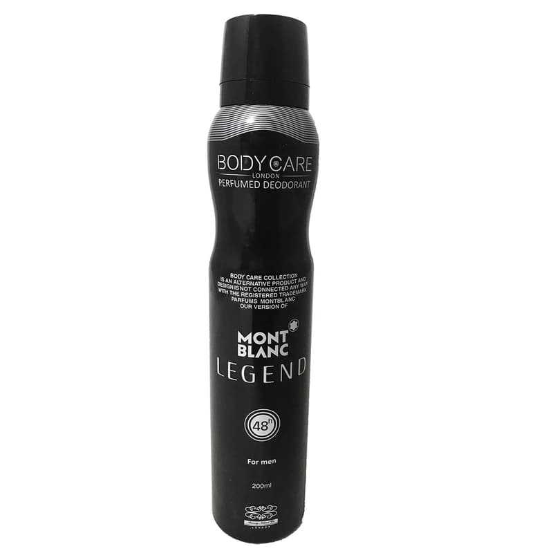 اسپری بدن بادی کر مردانه مدل و رایحه مونت بلنک لجند حجم ۲۰۰ میلی لیتر | Body Mont Blanc Legend Men Spray