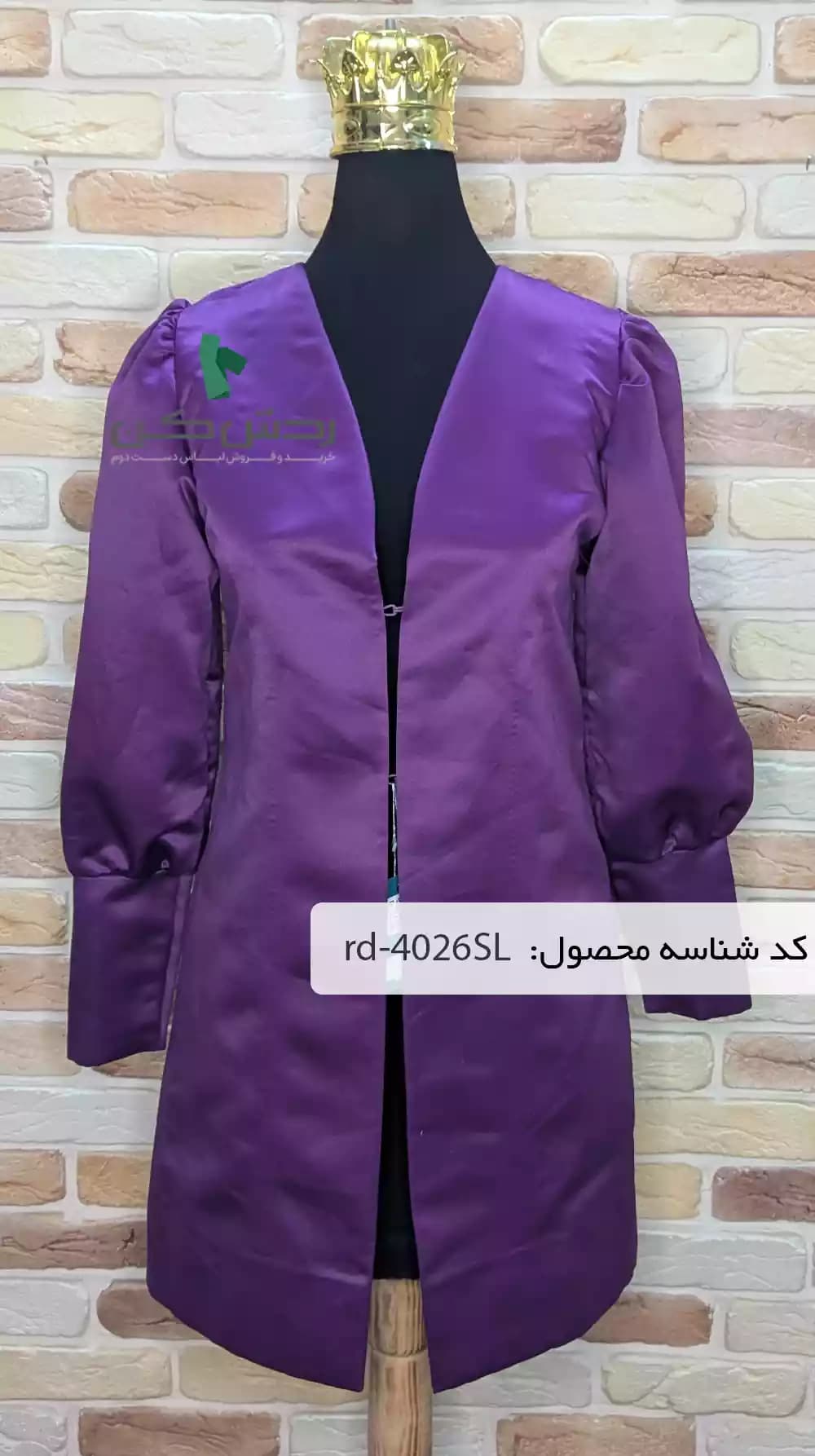 مانتو ساتن کرپ زنانه دست دوم