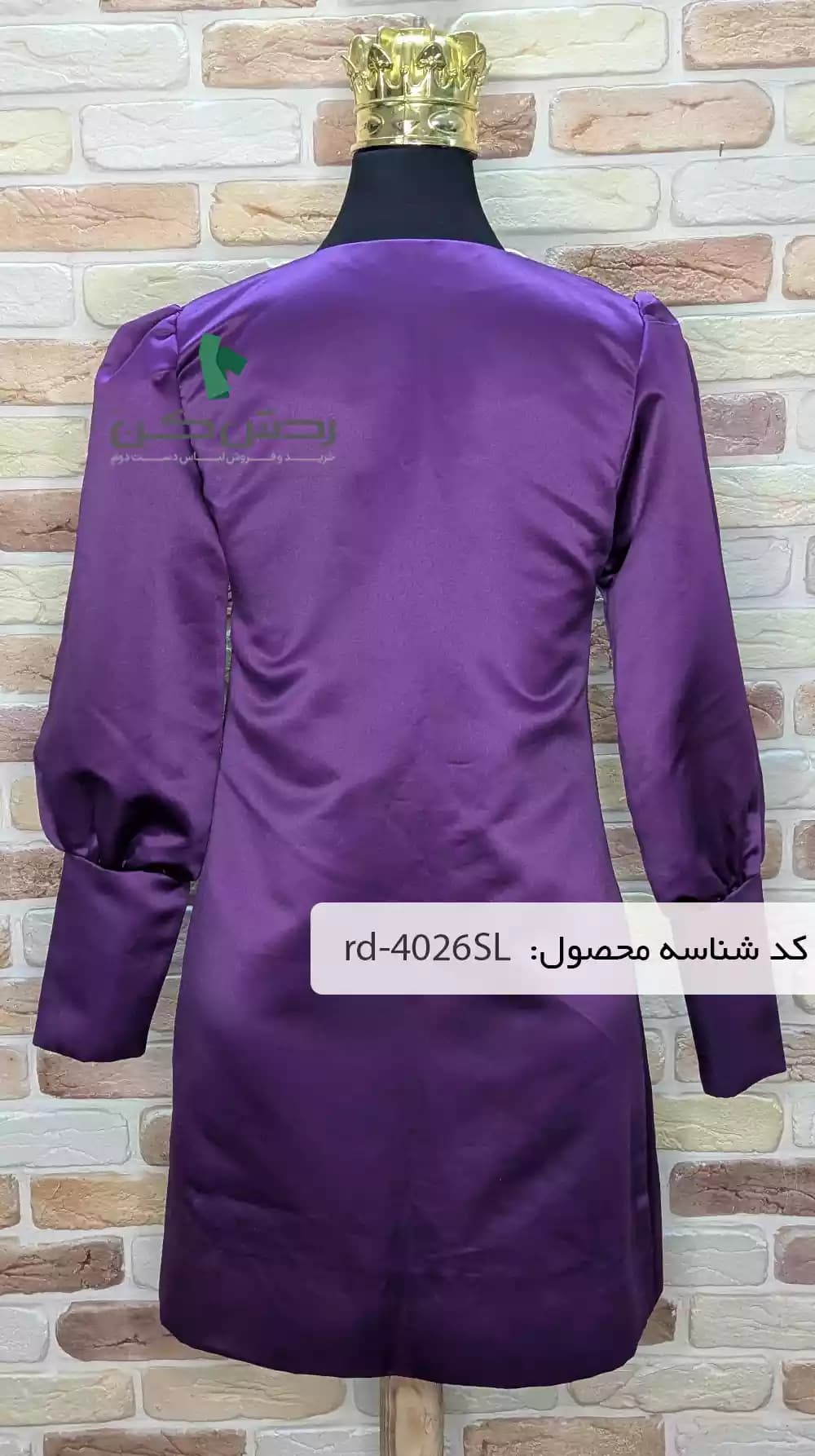 مانتو ساتن کرپ زنانه دست دوم — تصویر ۲