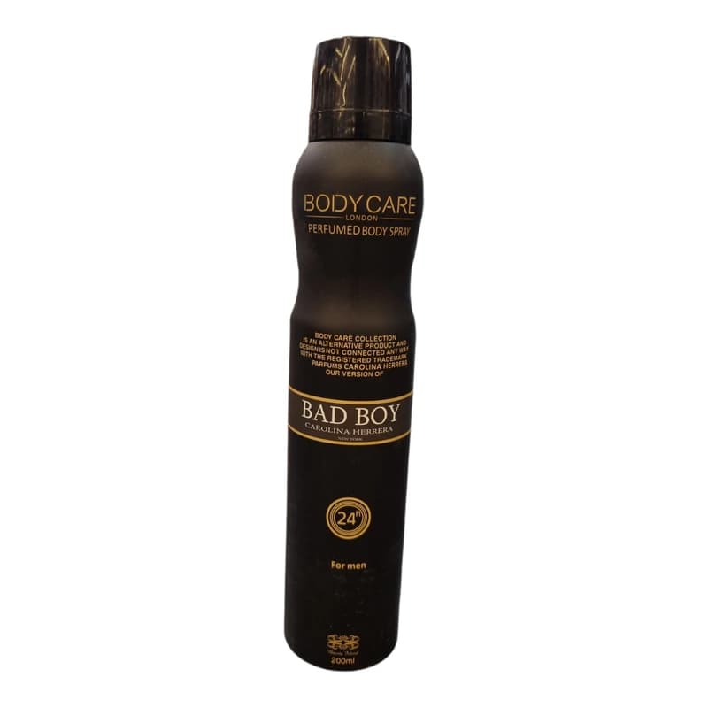 اسپری بدن بادی کر مردانه رایحه بد بوی حجم ۲۰۰ میلی لیتر | Body Care Bad Boy Spray — تصویر ۲