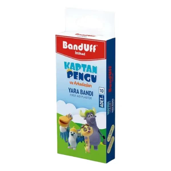 چسب زخم کودک بندوف طرح Kaptan Pengu بسته ۱۰ عددی