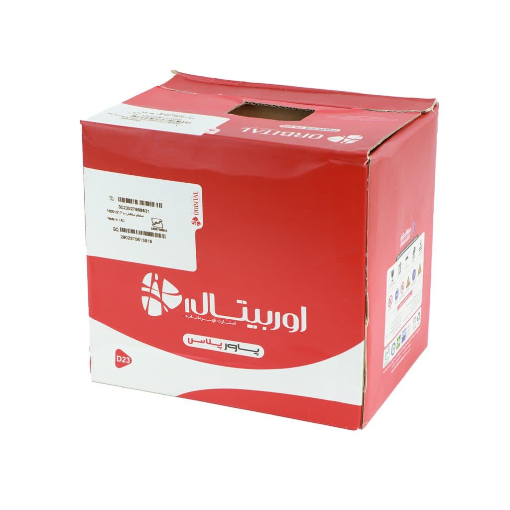 باتری اوربیتال پاور پلاس 60 آمپر D23 قطب راست — تصویر ۵