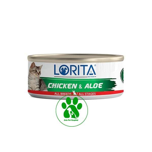 کنسرو گربه با طعم مرغ و آلوئه ورا لوریتا Lorita Chicken & Aloe — تصویر ۲