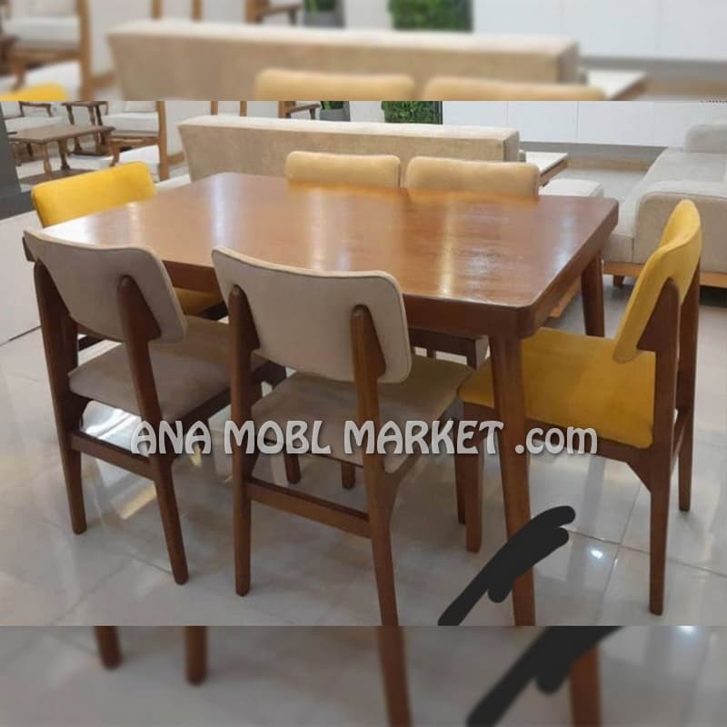 میز ناهارخوری 6 نفره طرح کاترین — تصویر ۲
