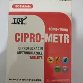قرص CIPRO-METR پرندگان ( ورقی )